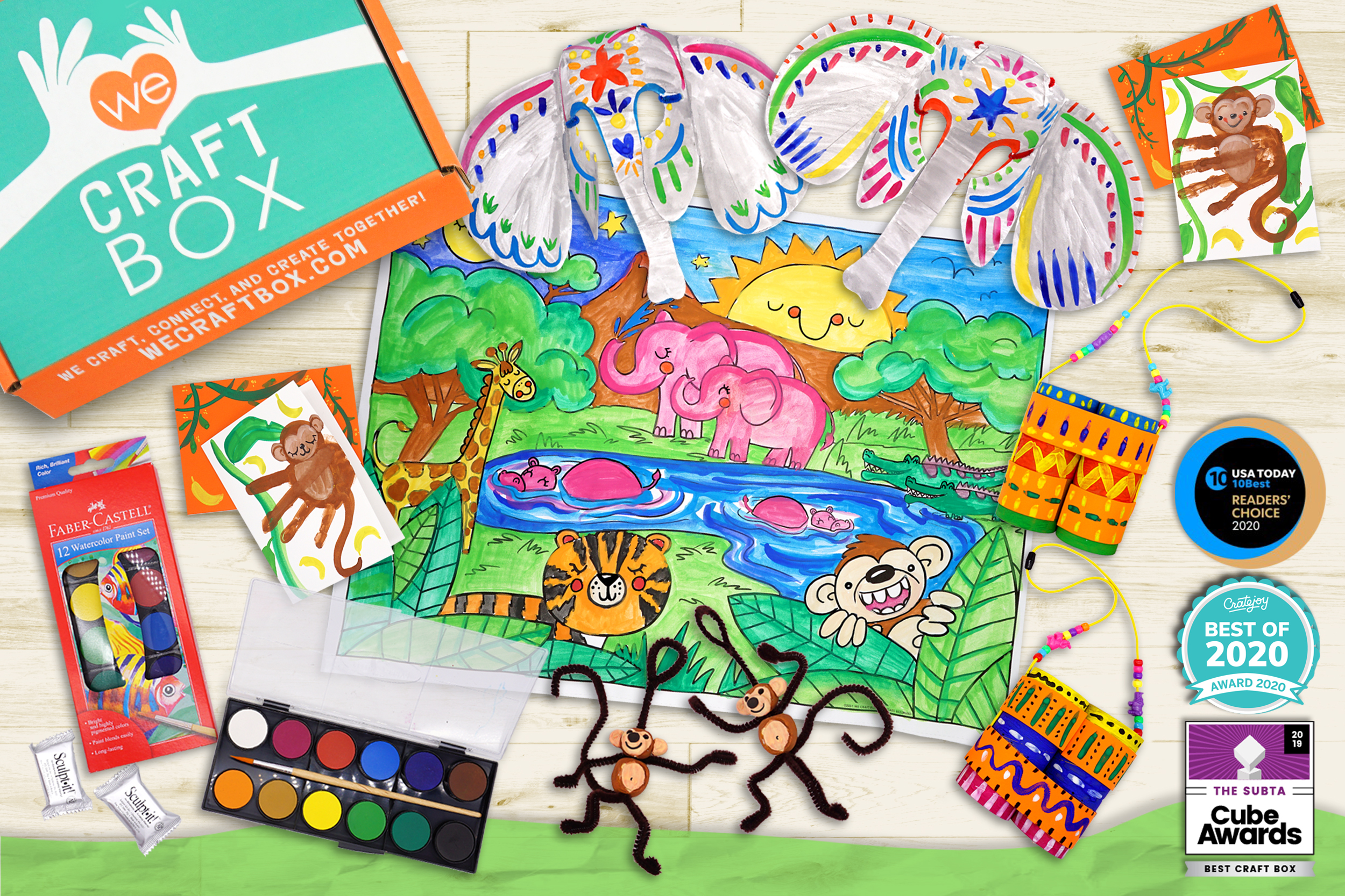  We Craft Box Monthly Subscription Box for Kids Ages 4-8 - New  Crafting Adventures Every Month - Toddler and Kid Creativity and Art  Activities for Two